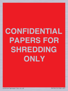 CONFIDENTIAL PAPERS FOR SHREDDING ONLY